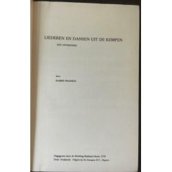 LIEDEREN EN DANSEN UIT DE KEMPEN. VOLKSMUZIEK. H.FRANkEN.