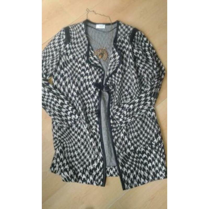 Zwart/wit vest