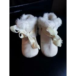 Slofjes Babyslofjes Ducky Beau van leer DMB