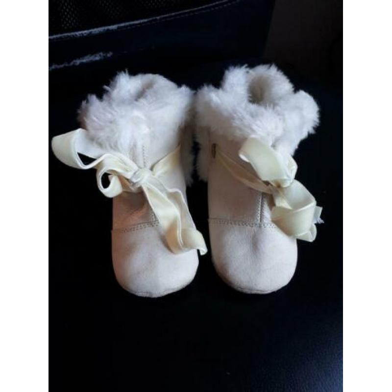 Slofjes Babyslofjes Ducky Beau van leer DMB