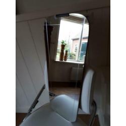Grote vintage spiegel, gaaf, 80 cm hoog
