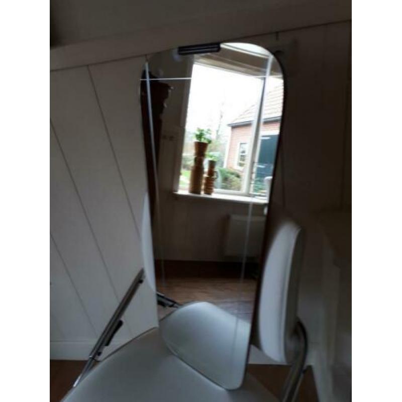 Grote vintage spiegel, gaaf, 80 cm hoog