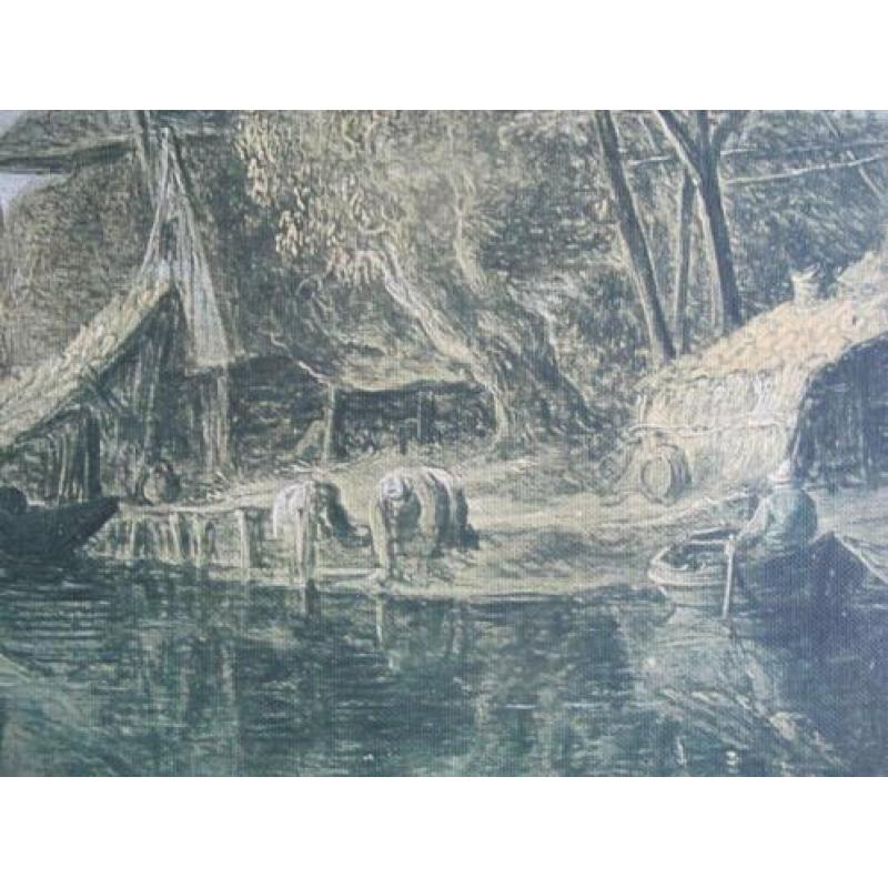 schilderstuk-op linnen-Y.Gooyen 1636-zie boot-afm. 70x50