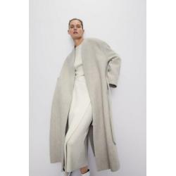 NIEUW / ZARA mantel met ceintuur maat XL