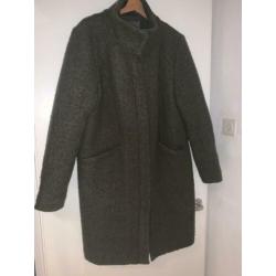 donkergroene ichi winterjas maat xl