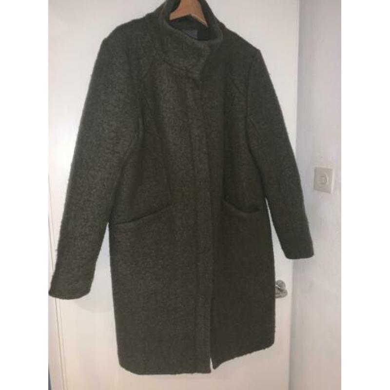 donkergroene ichi winterjas maat xl