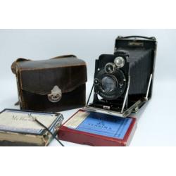 Antieke camera - KW (KameraWerkstatten) - Patent Etui 9x12