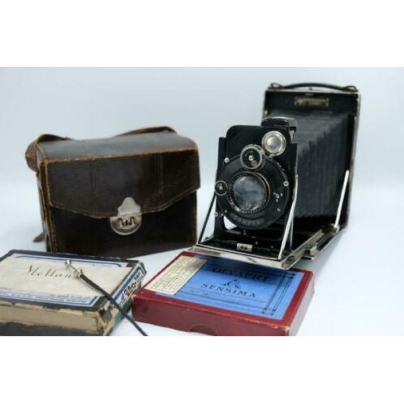 Antieke camera - KW (KameraWerkstatten) - Patent Etui 9x12