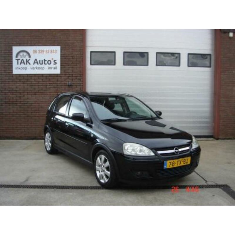 Opel Corsa 1.2-16V Silverline Zwart/Airco/5 deurs/NAVI/met b