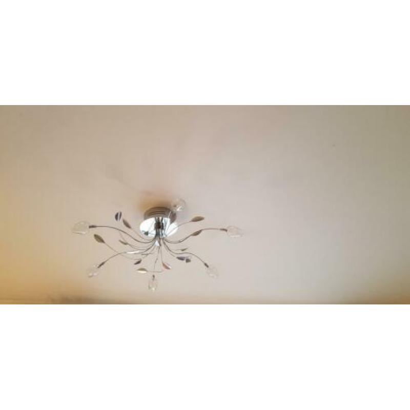 Plafondlamp Tulip met 6 Lichtpunten Chroom