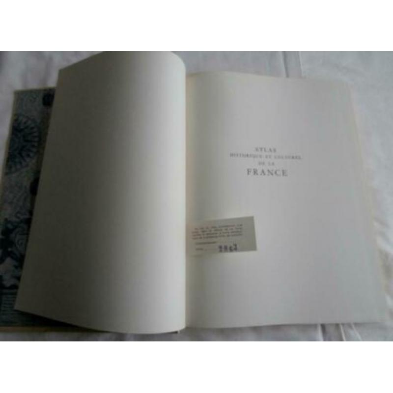 Atlas historique et culturel de la France Elsevier 1957