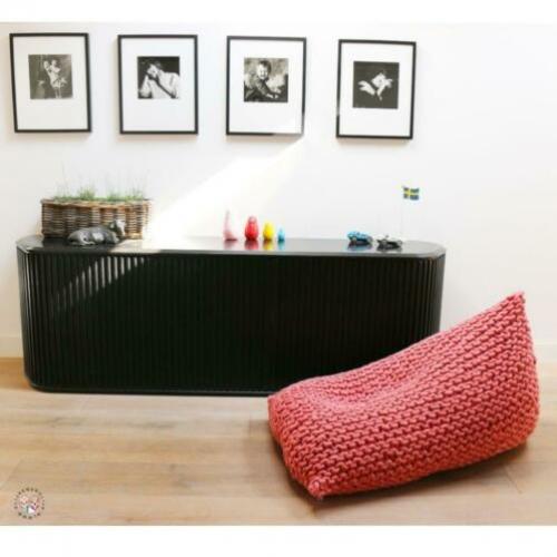XL gebreide zitzak 100% WOL roze >NU van 219,95 voor 168,95!