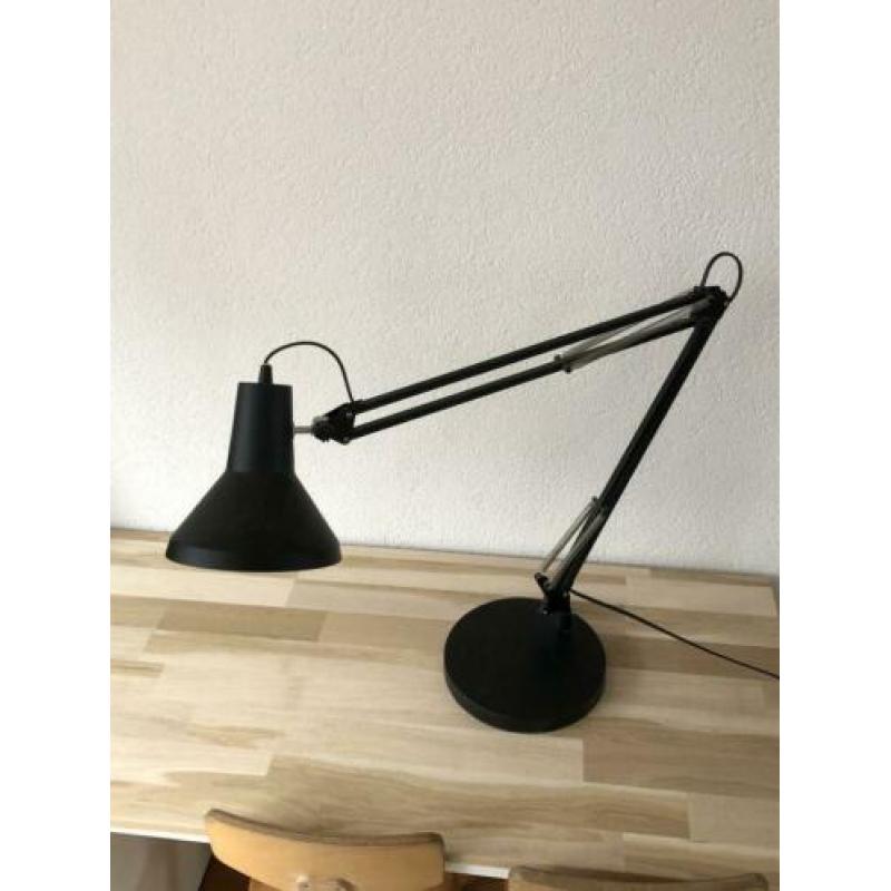 Tafellamp bureaulamp retro industrieel zwart lamp!
