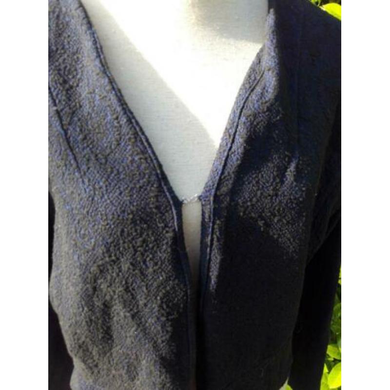 Blauw/zwart jasje van Miss Etam mt 3XL