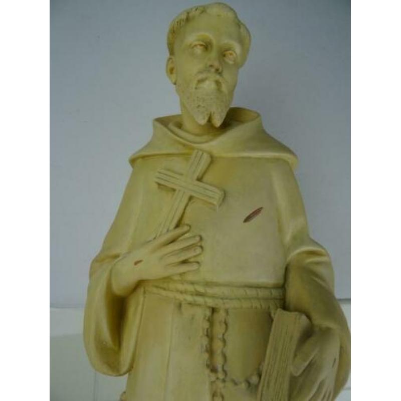 Antiek beeld van de Heilige Franciscus 98 cm curiosa kunst