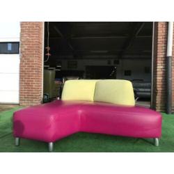 Unieke LEOLUX 'Archipel' -Hugo de Ruiter- design leren bank
