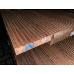 Frake Hardhouten vlonderdelen 40x190 mm Glad/Ribbel