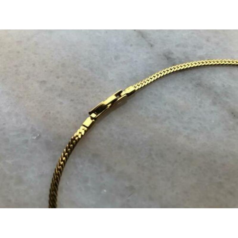 Goudkleurige ketting met strass
