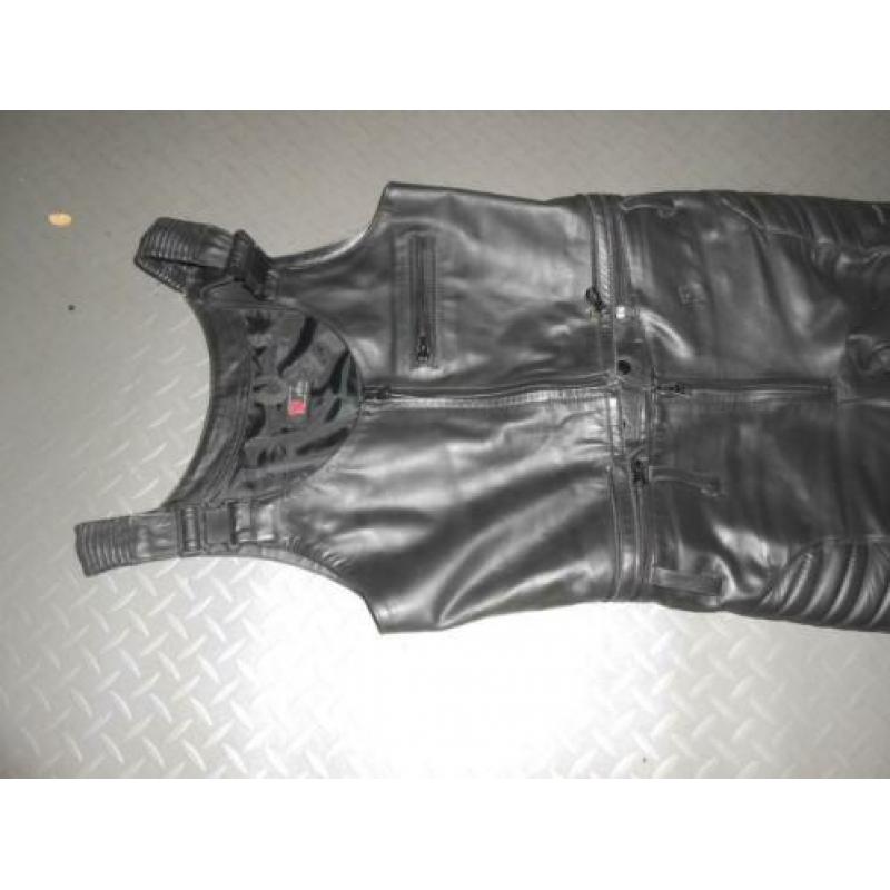 TOP SKINN leren politie motor broek overall