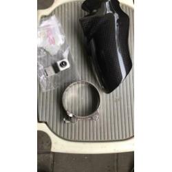 BMW S1000RR Akrapovic afdekkapje met nieuwe uitlaatklem