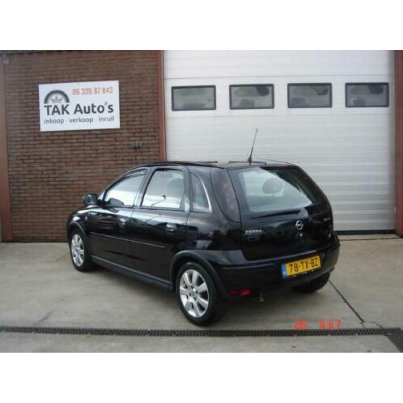 Opel Corsa 1.2-16V Silverline Zwart/Airco/5 deurs/NAVI/met b