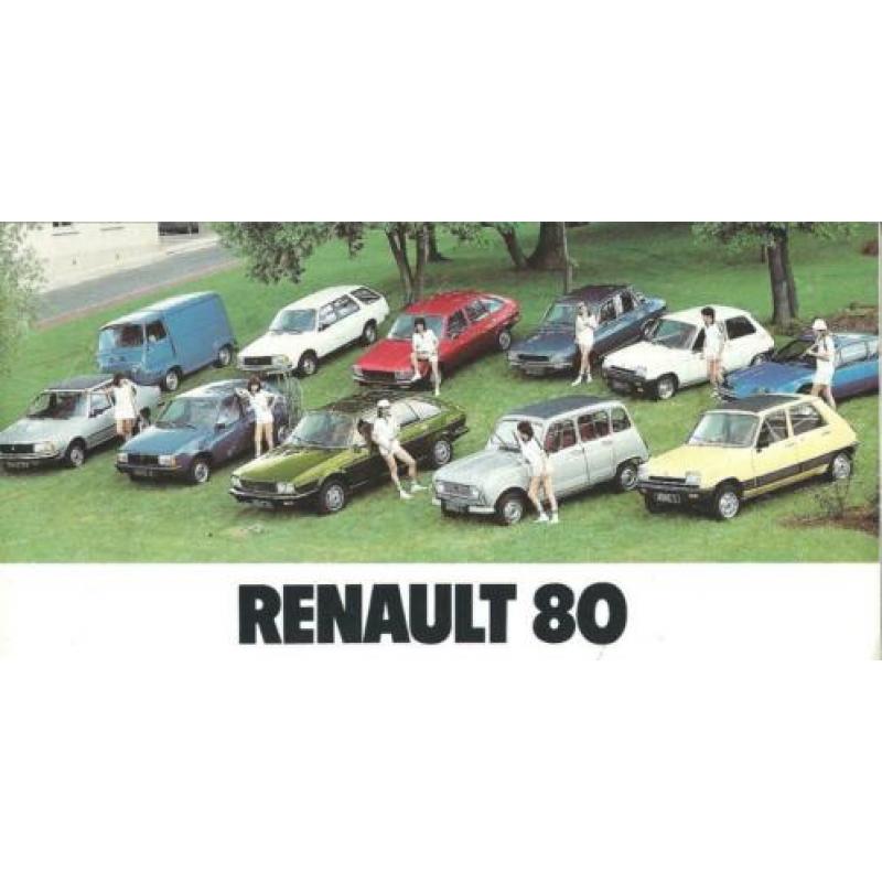 Renault programmafoldertje 1980