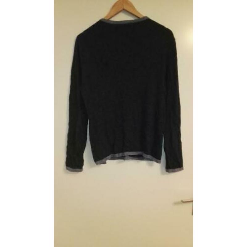 Gerry Weber Wollen vestje Blauw mt 44 Ronde kraag. L Erg mo
