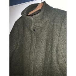 donkergroene ichi winterjas maat xl