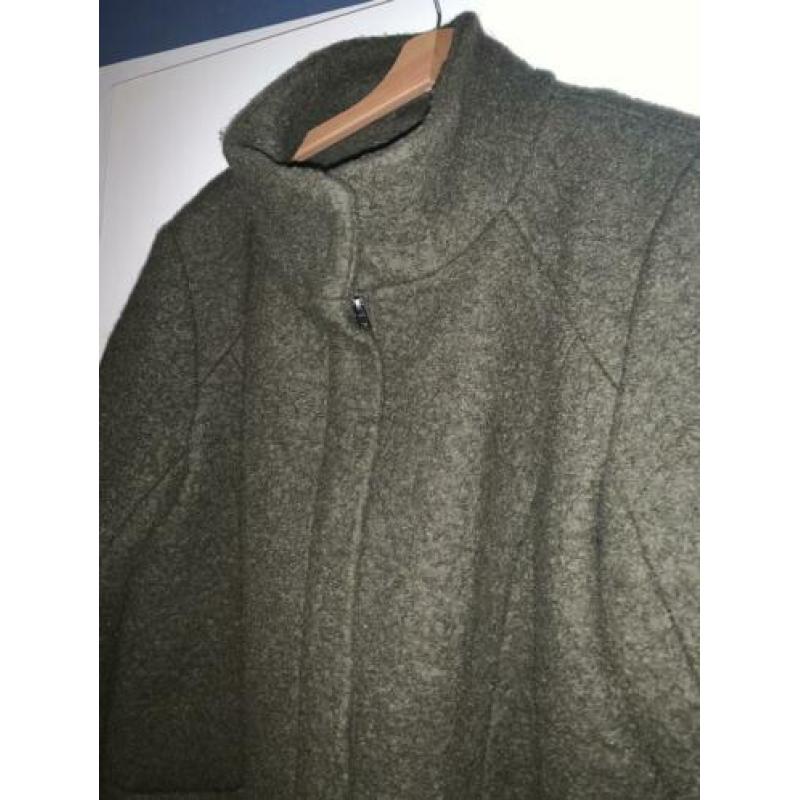 donkergroene ichi winterjas maat xl