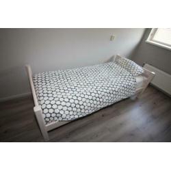 Flexa white wash bed 90x200cm