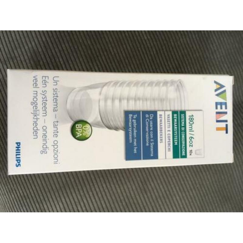 Avent bewaarbekers via borstvoeding 180ml
