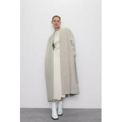 NIEUW / ZARA mantel met ceintuur maat XL