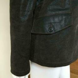 4000 D.bruine leren jas blazer DONNA; Mt=40 Nieuwstaat