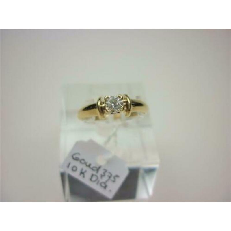 Ring goud met 0.10K diamant / Z6273
