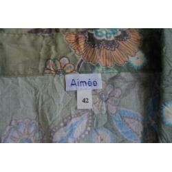 aimee blouse 42 groen tinten