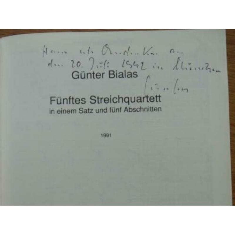 Fünftes streichquartett --günter bialas