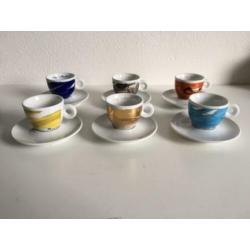 illy art collection Italy 6 espressocups Peter Roesch 1999