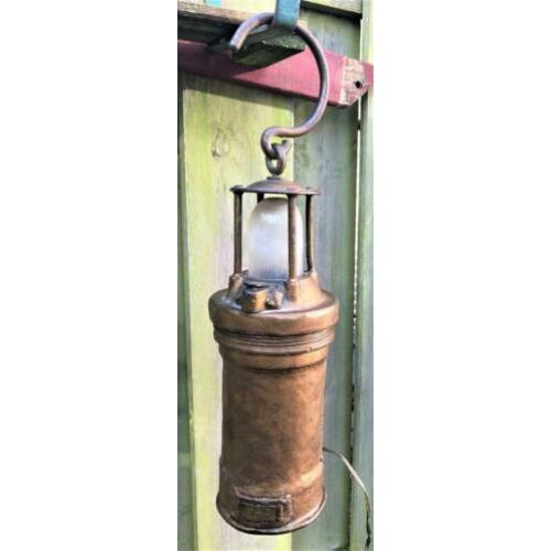 mijnwerkerslamp eind 1800 begin 1900