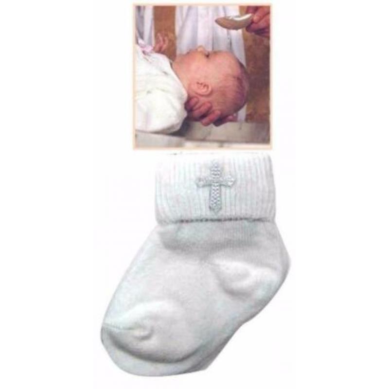 68 baby witte doopsokjes heilig kruis doop kleding