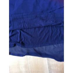 Dubbellaags blauw blouse-shirt maat L
