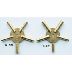Stalen kloksleutel tot maat 7 mm.
