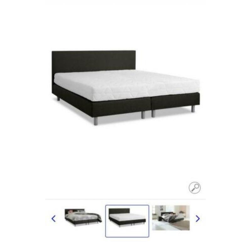 Boxspring antraciet 160x200m