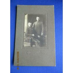 D-041 Antieke studiofoto, militairen WO I