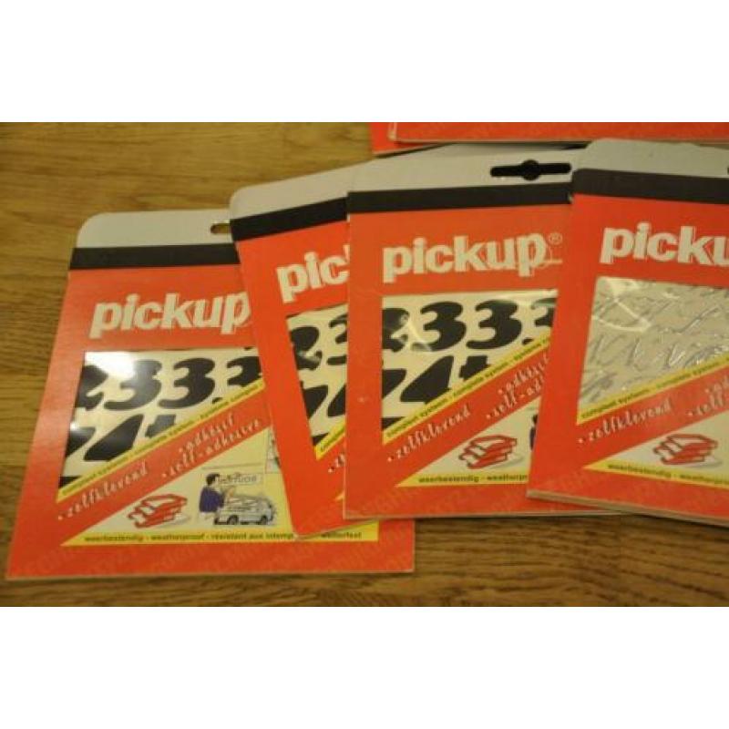 partij pick up (sier)plakletters 47 verpakkingen