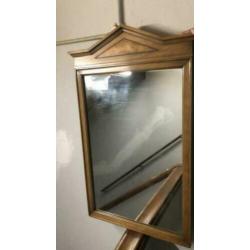 Antieke houten spiegel