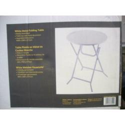 Statafel sta tafel partytafel party witte metalen vouwtafel