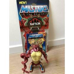Rattlor - He-Man & MOTU - compleet met back card & comic