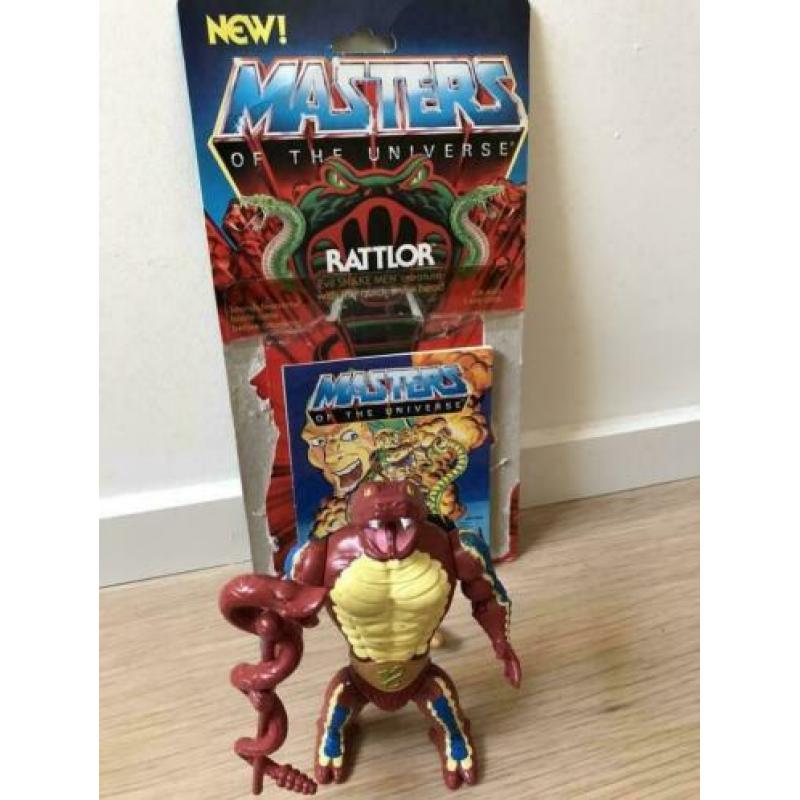 Rattlor - He-Man & MOTU - compleet met back card & comic