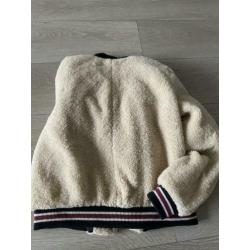 Teddy korte jas maat m van pull and bear
