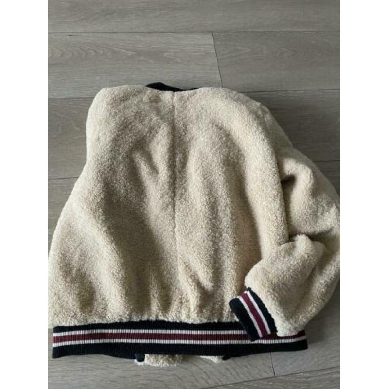 Teddy korte jas maat m van pull and bear